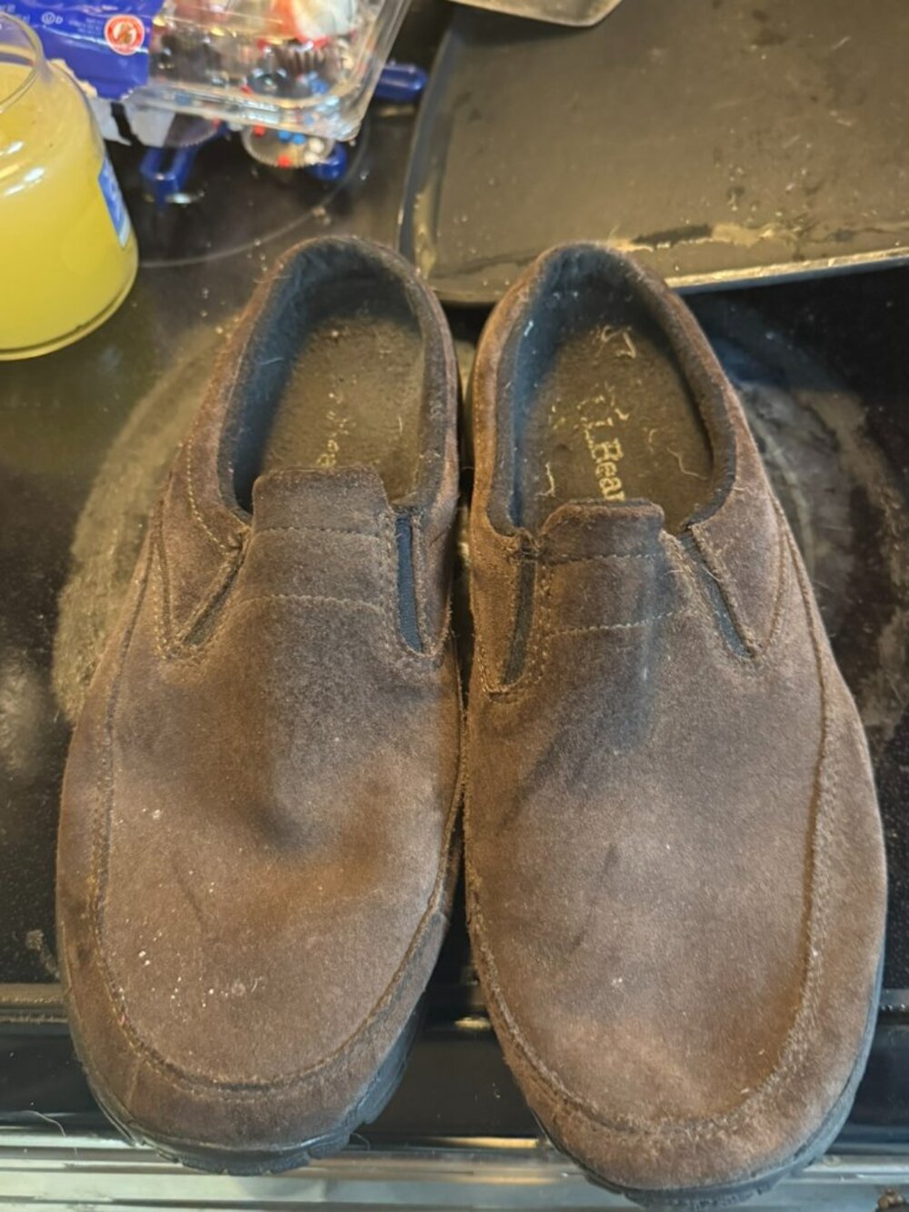 LL Bean mens slip on shoes 10
